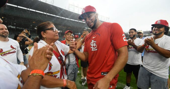 Joshua Báez of the Cardinals hits 3 homers in his first 3 at-bats in a historic major league debut
