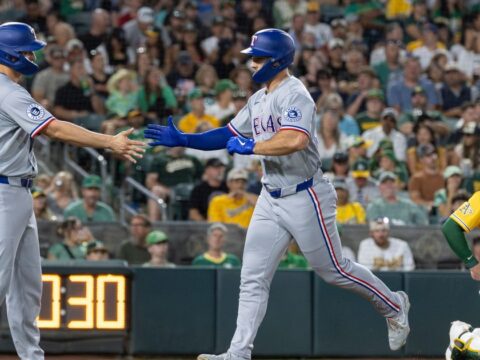Langford hists go-ahead homer, Rangers beat Athletics 5-3 to end 4-game skid