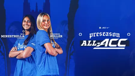 Minestrella, Roller Tabbed to Preseason All-ACC Women’s Soccer Team Minestrella, Roller Tabbed to Preseason All-ACC Women’s Soccer Team