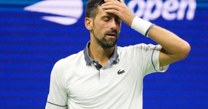 Novak Djokovic loses in opening round of US Open for first time, falling in 5 sets to Mariano Navone