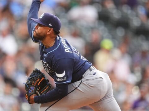Peralta roughed up in Rays debut but Hicks hits grand slam and Tampa Bay rallies past Rockies in 11