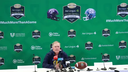 Pre-TCU Football Media Availability In Ireland