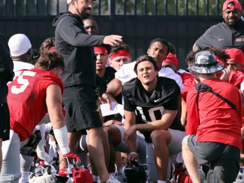 Ryan Day: Offensive line still a key concern after Ohio State’s first 2026 practice