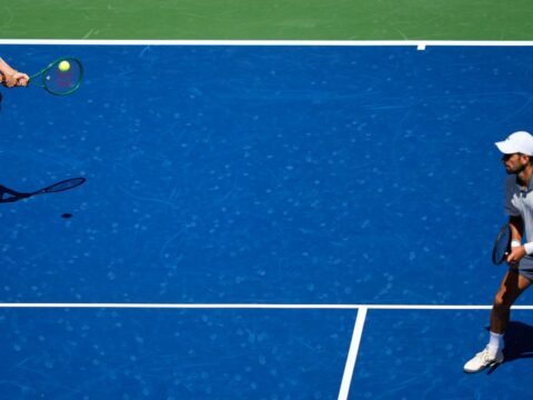 Sabalenka and Djokovic fall in first match as the US Open mixed doubles begins