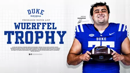 Sahakian Named to Wuerffel Trophy Watch List Sahakian Named to Wuerffel Trophy Watch List