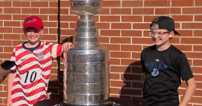 Stanley Cup, Jordan Martinook come to Durham Bulls Athletic Park to continue celebration