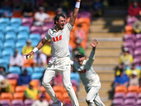 Starc’s 10 wickets leads Australia to series-leveling victory in 2nd test against Bangladesh Starc's 10 wickets leads Australia to series-leveling victory in 2nd test against Bangladesh