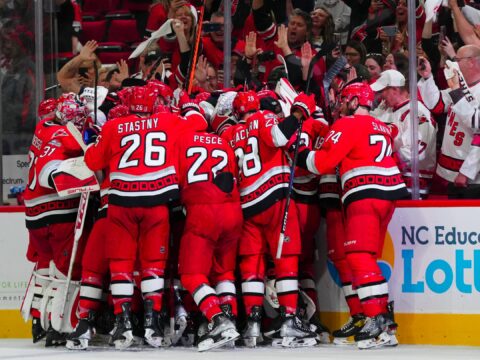 The Hurricanes brought out the steamroller in this one-sided clash with the Devils