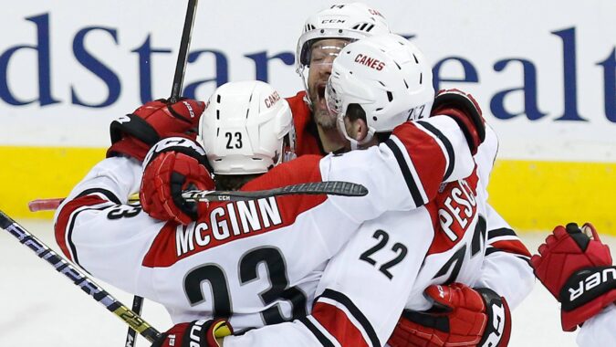 The Hurricanes' long-awaited return to the playoffs brings a stunning upset to start