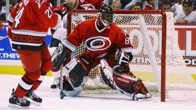 The Hurricanes won their first series thanks to one of the best saves in team history