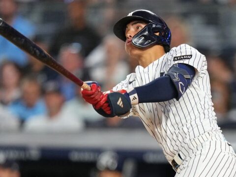 Touted prospect George Lombard Jr. homers for the Yankees in a big major league debut