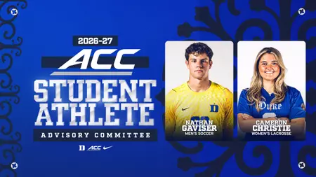 Two Blue Devils to Serve on 2026-27 ACC SAAC Two Blue Devils to Serve on 2026-27 ACC SAAC