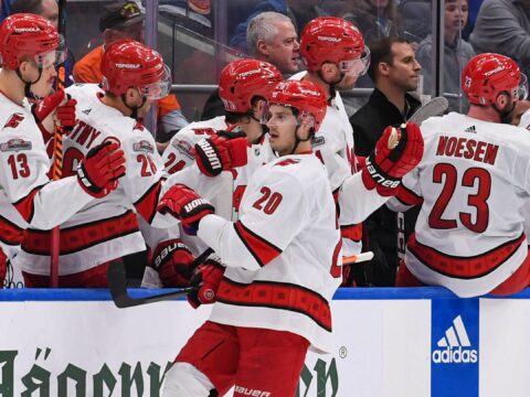 With Aho making team history, the Hurricanes squeaked past the Islanders in 2023