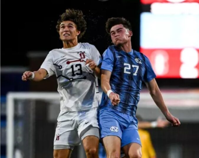 Heels lead twice, battle No. 1 Stanford men’s soccer team to draw