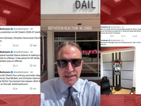 CBS Sports Jon Rothstein Visits NC State’s Practice, Predicts Their Starting 5 and Key ‘Lynchpins’ CBS Sports Jon Rothstein Visits NC State’s Practice, Predicts Their Starting 5 and Key ‘Lynchpins’