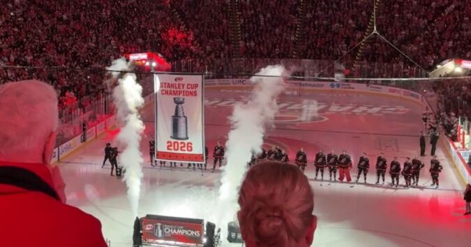 ‘A big night’: Hurricanes hang Stanley Cup banner, begin quest for repeat vs. rival Florida
