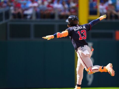 Acuña, Riley power Braves past Phillies 5-4 as Atlanta moves 5 games up over Philly in NL East