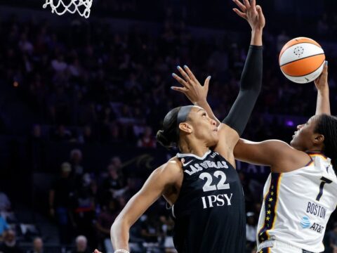 A’ja Wilson scores 38 as the Aces steamroll the Fever 102-85 in Game 1