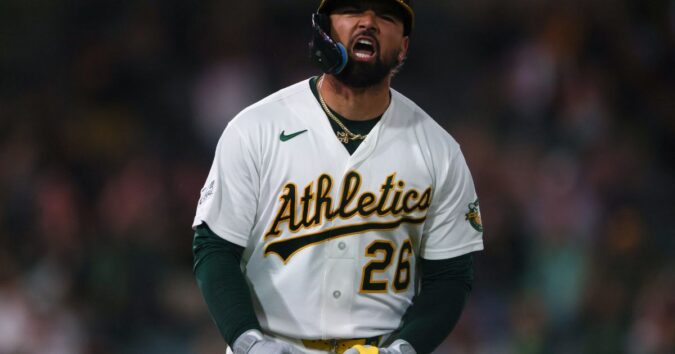 Athletics rally with 2 homers in 8th to complete comeback in 9-7 win over Angels