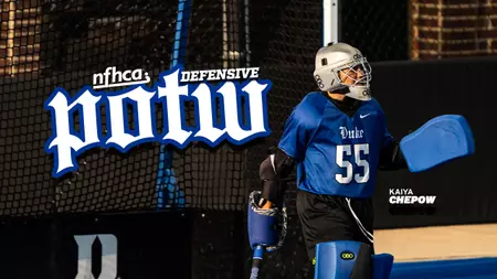 Chepow Crowned NFHCA Defensive Player of the Week