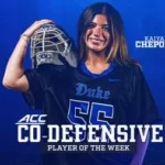 Chepow Tabbed ACC Co-Defensive Player of the Week