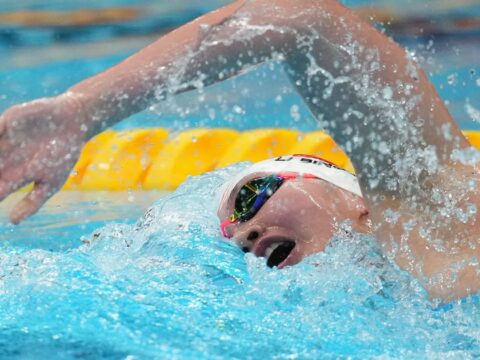 China wins 4 more gold medals in the pool at the Asian Games. 13-year-old Yu Zidi has the day off