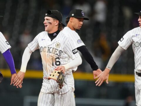 Cole Carrigg goes 4 for 5 and the Rockies defeat the Padres 9-3 to end 8-game losing streak