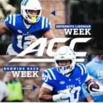 Davis and Sheppard Earn ACC Weekly Honors