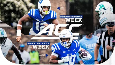 Davis and Sheppard Earn ACC Weekly Honors