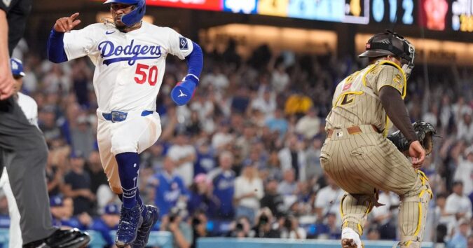 Dodgers score 5 two-out runs off Padres starter Michael King in 7-0 victory