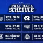 Duke Announces 2026 Fall Ball Schedule
