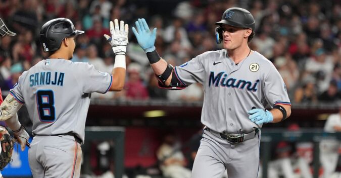 Esteury Ruiz hits 3-run double in 11th to lift Marlins to 4-2 win, damaging D-backs' playoff hopes