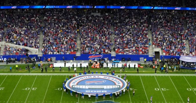 Fireworks, 2 anthems and a full house: Bills host Lions in 1st regular-season game at new stadium