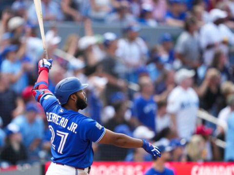 Guerrero has four hits, including first HR at home, as Blue Jays thump Orioles 8-1