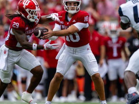 Hoover throws 4 TDs and No. 5 Indiana routs Howard 55-0