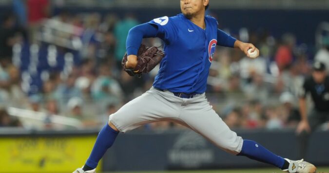 Imanaga pitches 6 sharp innings, Crow-Armstrong doubles, steals 33rd base as Cubs beat Marlins 6-1