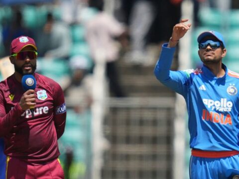 India wins toss and opts to bowl in first ODI against West Indies India wins toss and opts to bowl in first ODI against West Indies