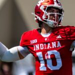 Josh Hoover shined in his Hoosiers debut, and he made it look gritty with a busted nose