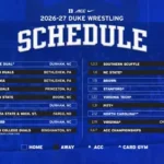Lanham Announces 2026-27 Duke Wrestling Schedule