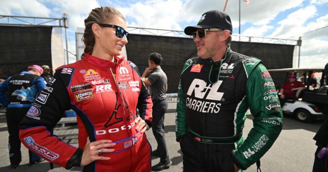 Leah Pruett is stepping away from NHRA to focus on having a second child with Tony Stewart