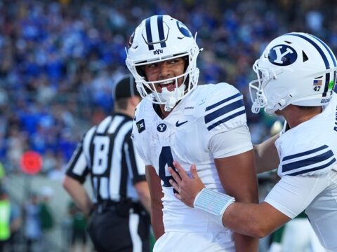 LJ Martin erupts for 176 yards, 3 TDs as No. 11 BYU storms past Colorado State 41-23
