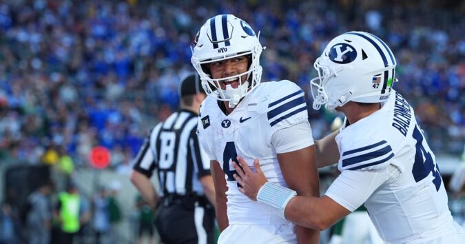 LJ Martin erupts for 176 yards, 3 TDs as No. 11 BYU storms past Colorado State 41-23
