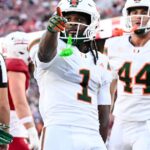 Mensah throws 5 TD passes, Toney sets record in No. 7 Miami's 45-6 win over Stanford