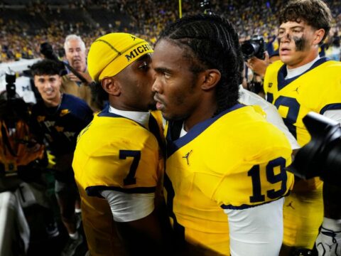 Michigan won the game on a Hail Mary and got dropped out of the AP Top 25 anyway. Why? Michigan won the game on a Hail Mary and got dropped out of the AP Top 25 anyway. Why?