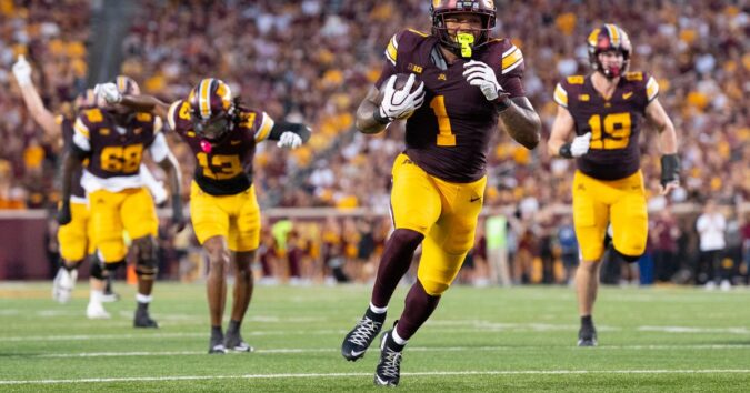 Minnesota breezes by Eastern Illinois 59-7 in the opener behind Javon Tracy's two punt return TDs