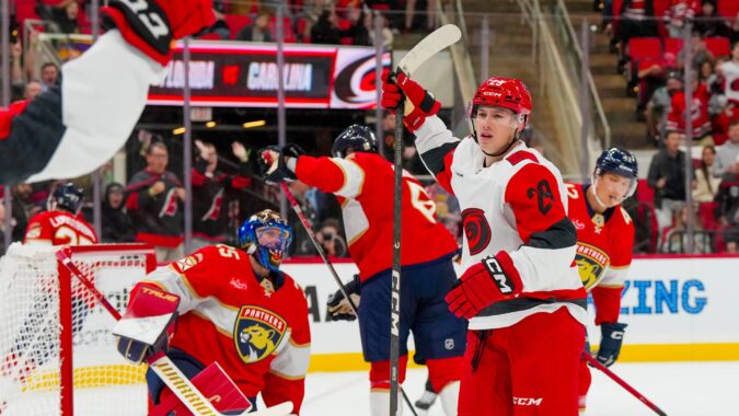 Nadeau shines, Primeau shuts down the Cats to help the Hurricanes earn a shootout win