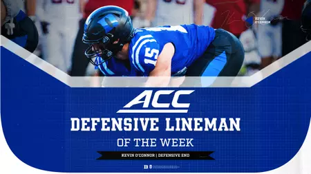 O’Connor Named ACC Co-Defensive Lineman of the Week O'Connor Named ACC Co-Defensive Lineman of the Week