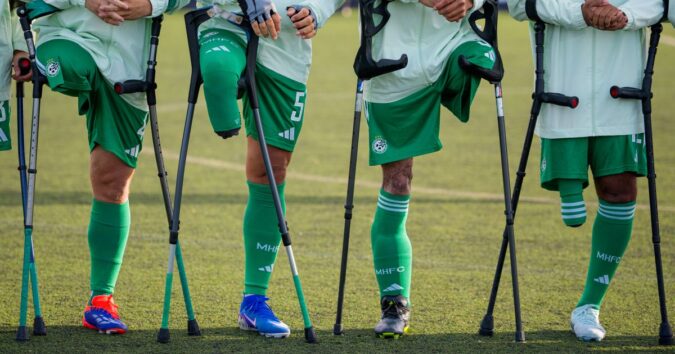 Photos of new amputee soccer league as it kicks off in Bucharest