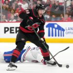 Providing stability on the fourth line, Eric Robinson has found his home in Carolina