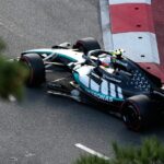Russell takes Azerbaijan GP pole after F1 leader Antonelli hits the wall